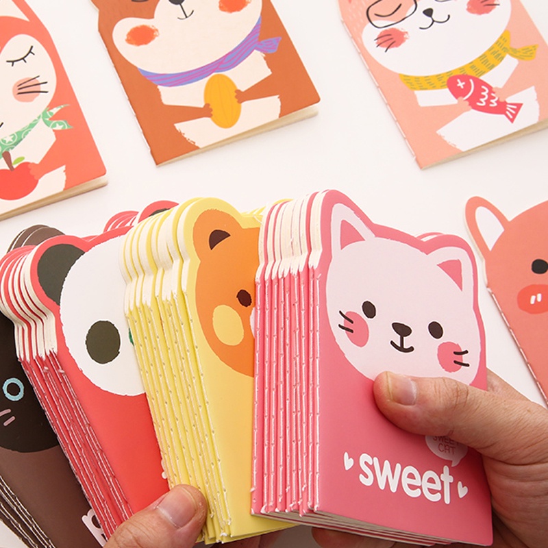 20 Folhas Mini Caderno De Desenho Animado Criativo Horizontal Para ...