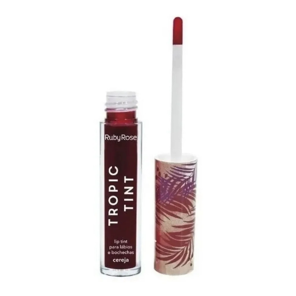 Lip Tint Labios Bochechas Batom Tinta Tropic Tint Ruby Rose | Shopee Brasil