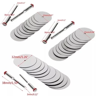 10 mini discos serra 25mm dremel micro retifica + 2 hastes