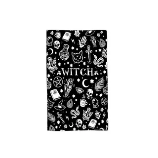 Toalha de rosto pequena personalizada gótica Witch