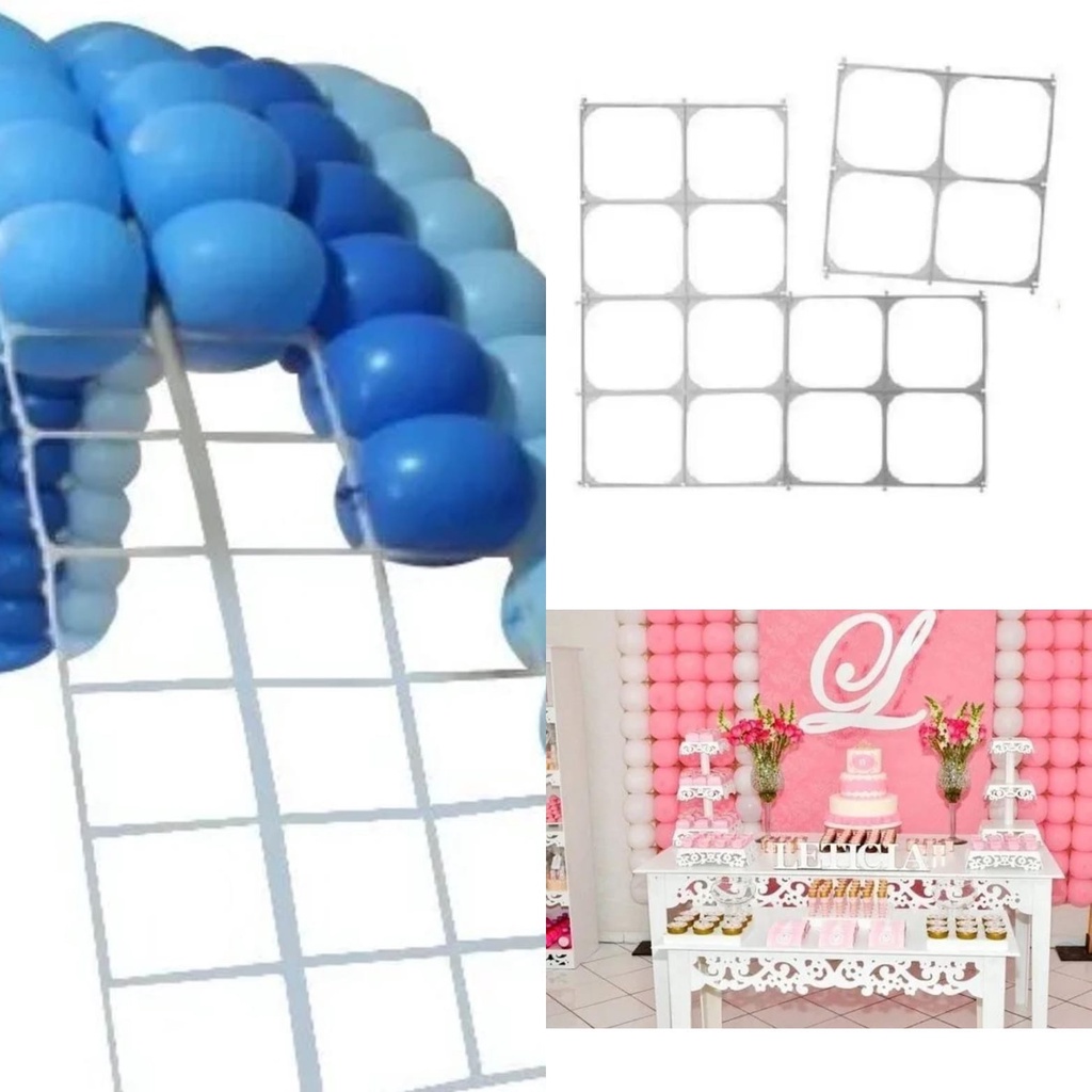 Kit 4 Telas magicas para decoração com balões bolas painel de bexigas ...