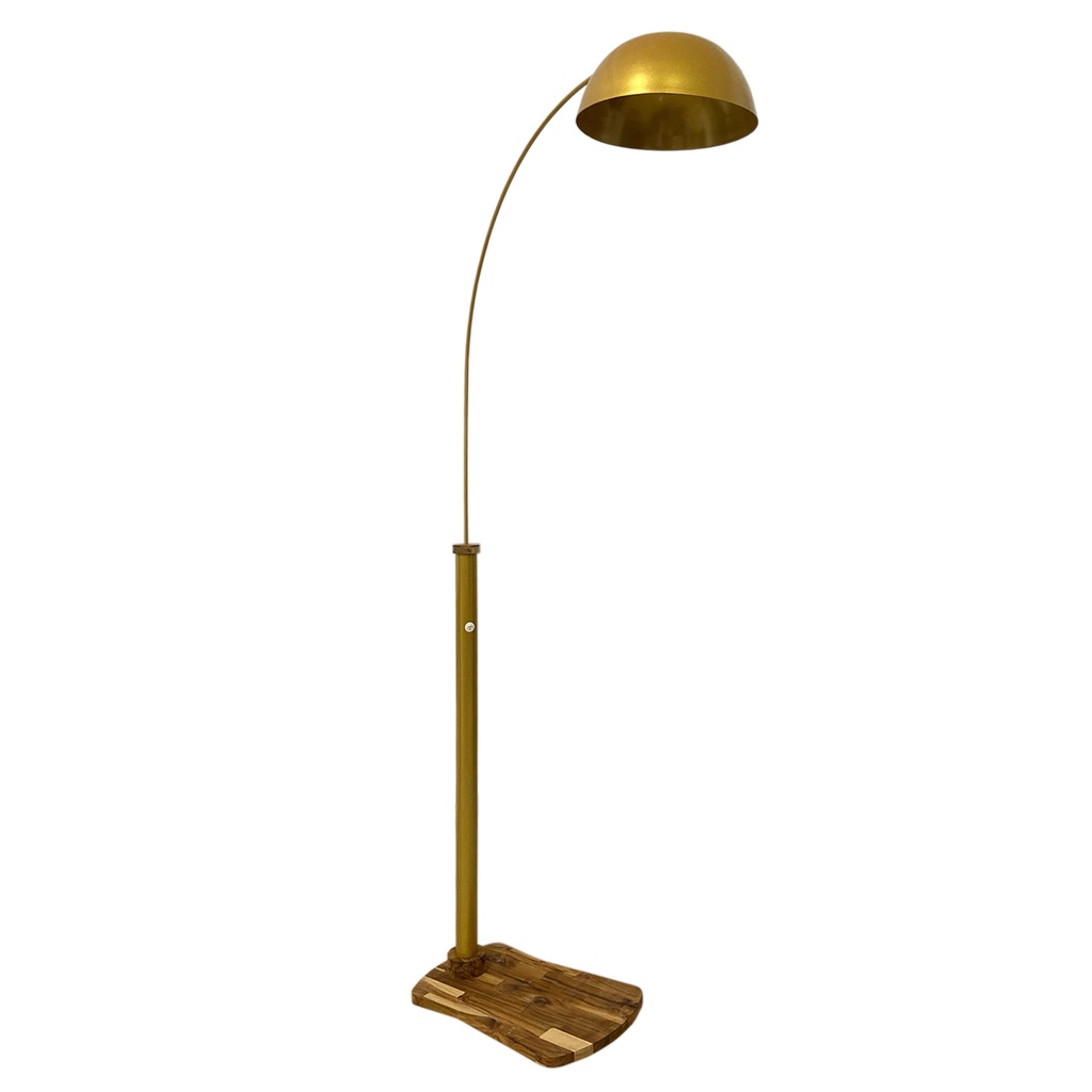 Abajur De Chão Luminária De Piso Lustre Arco Dourado 180cm Escorrega