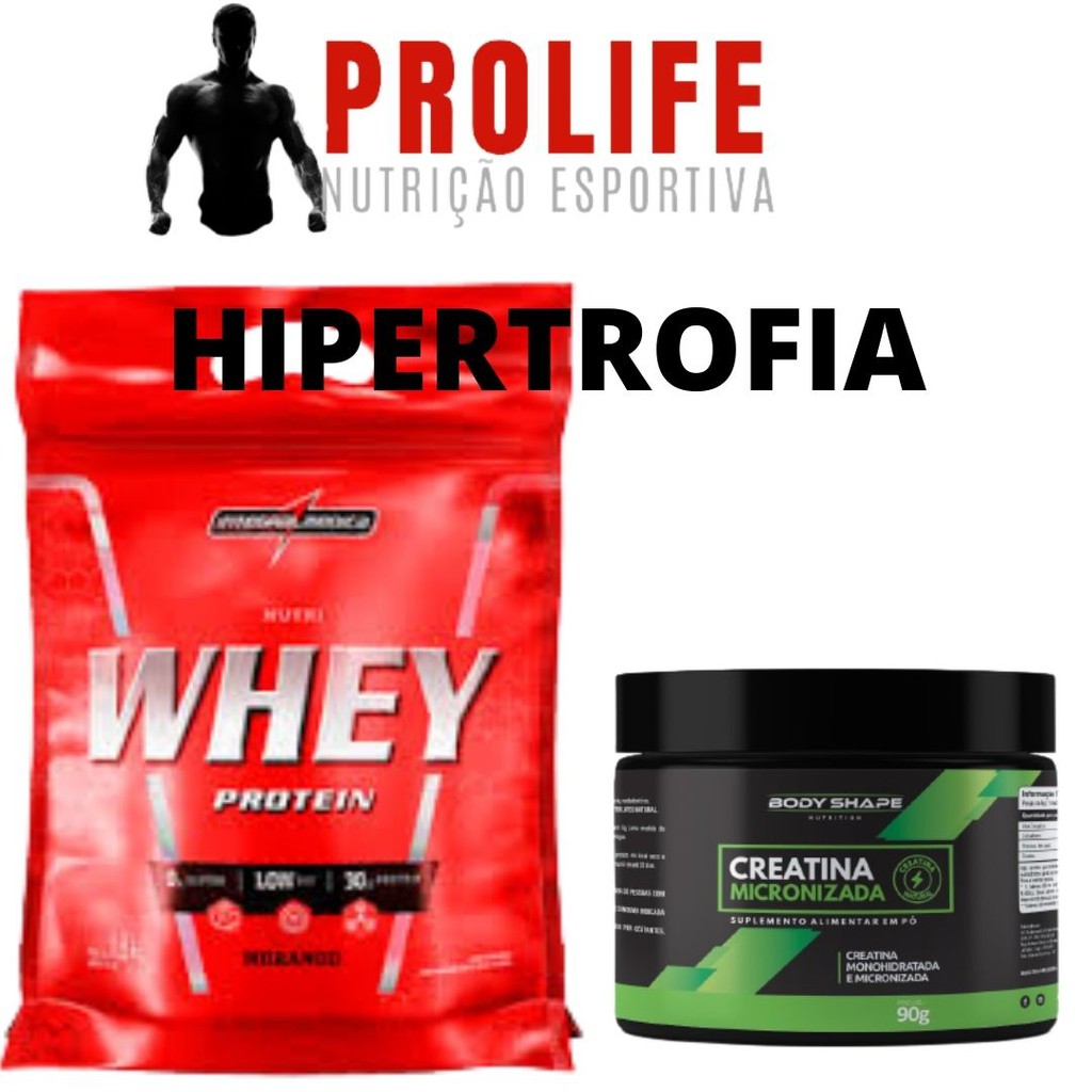 whey protein Integral Médica + Creatina pura creapowder