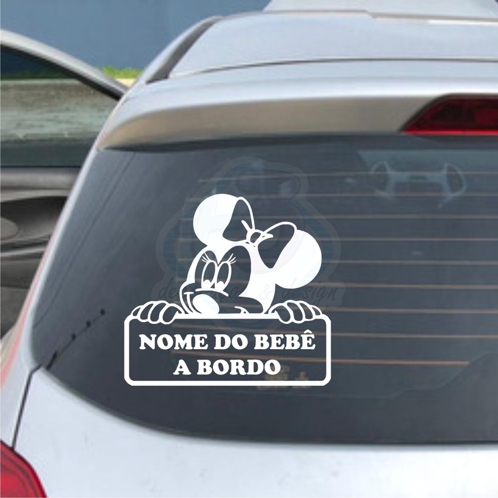 Adesivo Bebè A Bordo Personalizzabile Per Auto E Moto - Vinile Resistente, Design Principesse, Regalo Originale Genitori - Foto 6