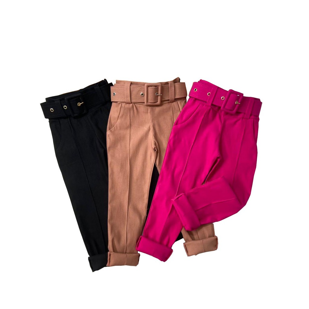 Calça social cheap feminina infantil