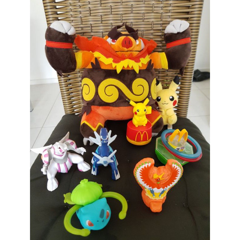 Lote De 8 Brinquedos Pokémon Original Pelúcia Pokémon | Shopee Brasil