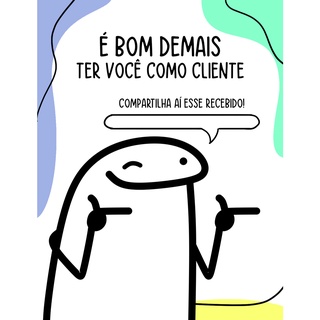 50 Cartão de Agradecimento un 6x9 Florks Meme para Aeee Seu pedido chegou -  Radan - Organização de Escritório - Magazine Luiza