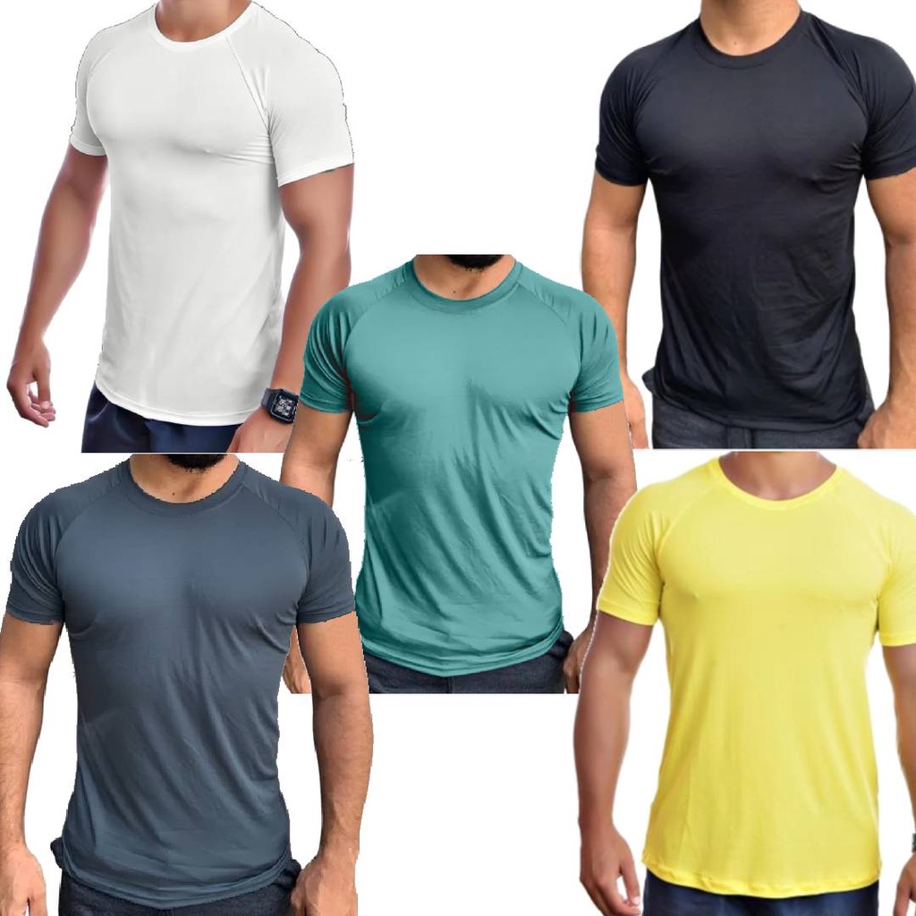 Kit 5 Camisetas Masculina Dry Fit | Shopee Brasil