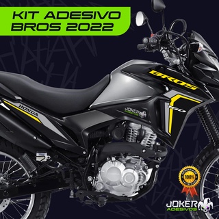 Adesivo Bros 160 2022/2023 - Kit Adesivos Moto Branca.1