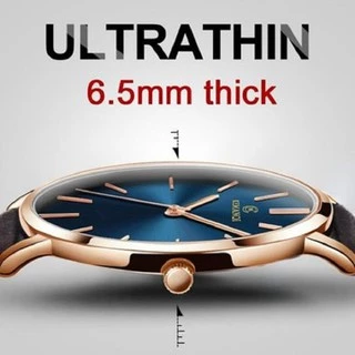 Relógio De Pulso Masculino Ultra Fino Com Pulseira De Couro