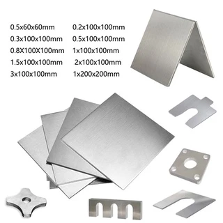 1pç 304 Placa De Aço Inoxidável Grosso 1mm 1,5mm 2mm 3mm 0,8mm 0,5mm