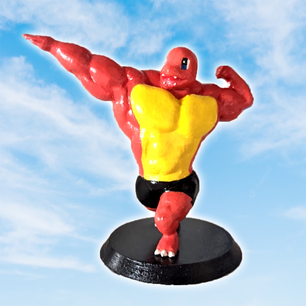 Charmander, Bulbassauro, Pikachu bodybuilder CHAD-MANDER PIKA-CHAD ...