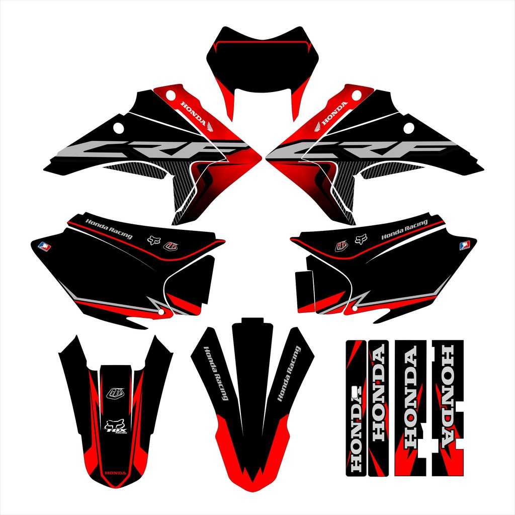 Adesivo Gráfico Crf 230 0,20mm Laminado Trilha Motocross Preto | Shopee ...