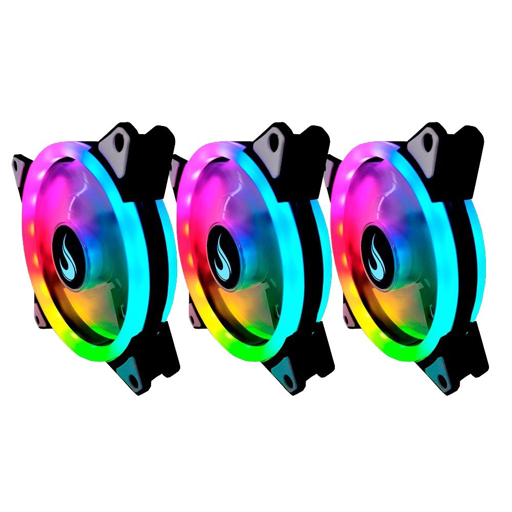 Kit Cooler com 3 FAN Rise Mode Energy 120mm Led ARGB 5V FN02RGB5V