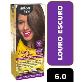 Coloração Salon Line Light Color - 6.0 Louro Escuro Sem Amônia