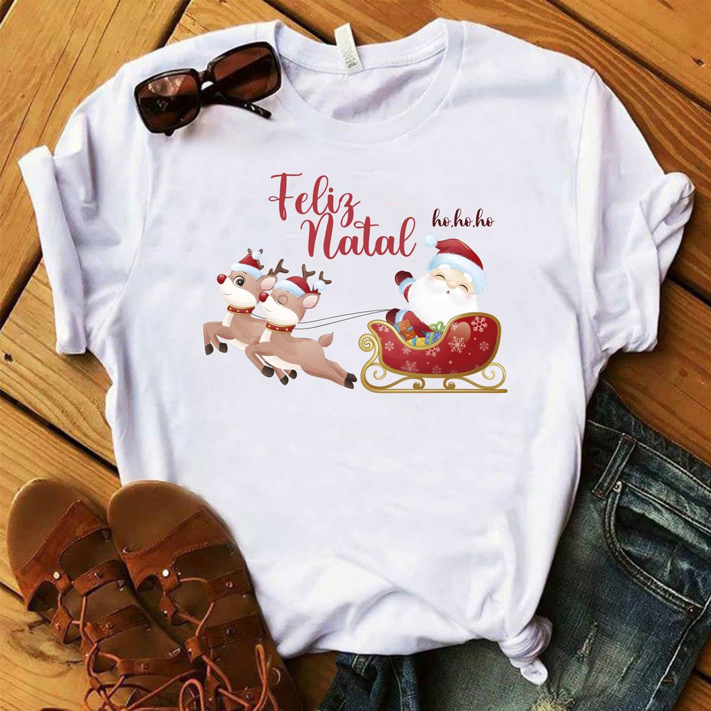 Camiseta ho ho ho feliz natal