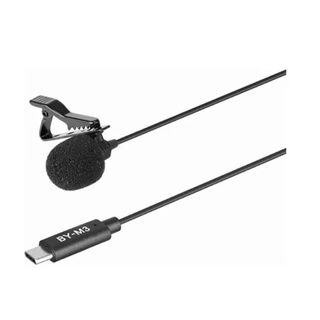 Microfone Boya BY-M3 Omnidirecional Preto