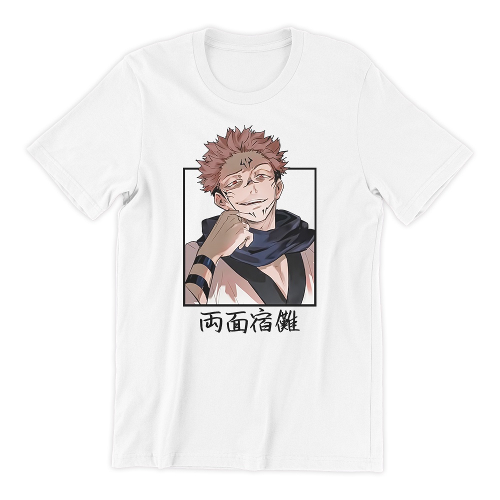 Camiseta Basica Camisa Algodao Unissex Sukuna Aka Jujutsu Kaisen Maldiçao Anime Japanese 3174