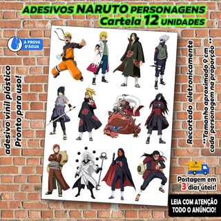 Adesivo De Um Personagem De Naruto Vestindo Um Casaco Vermelho
