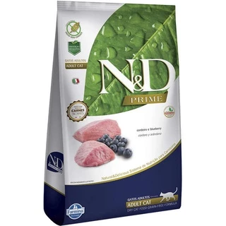 Ração Farmina N&D Prime Cordeiro e Blueberry Gatos Adultos