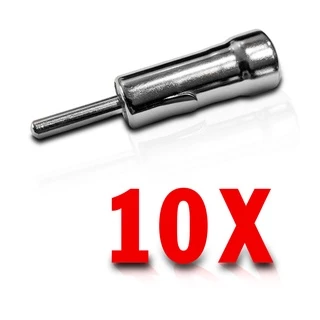 Adaptador de Antena Metal Universal Macho Som Automotivo Pacote com 10 Un