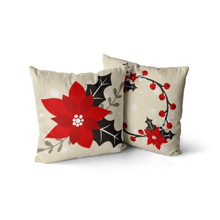 Kit 2 capas de almofadas natal elegante