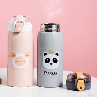 Novo Garrafa Térmica Infantil (com Canudo) 350ml Goma Buba Garrafa Inox