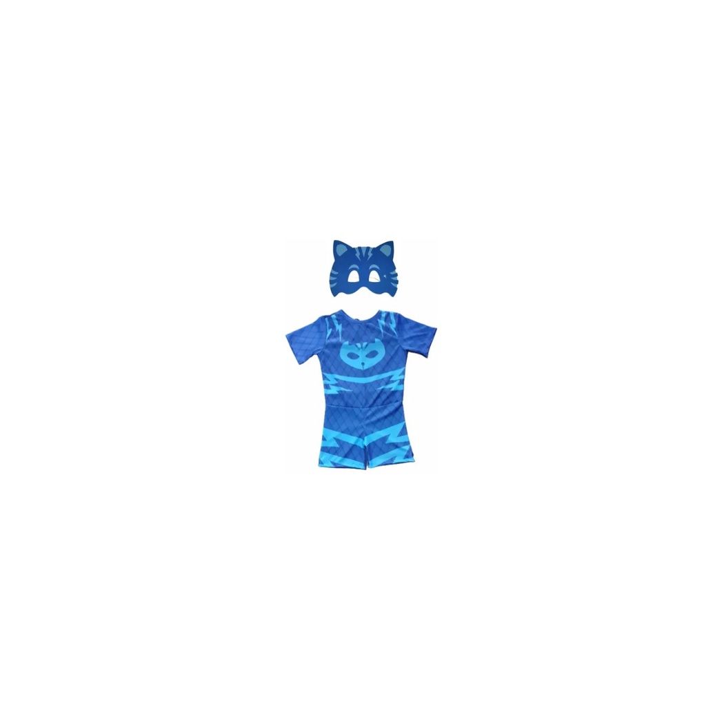 Fantasia Pj Masks Menino Gato + Mascara Infantil Catboy | Shopee Brasil