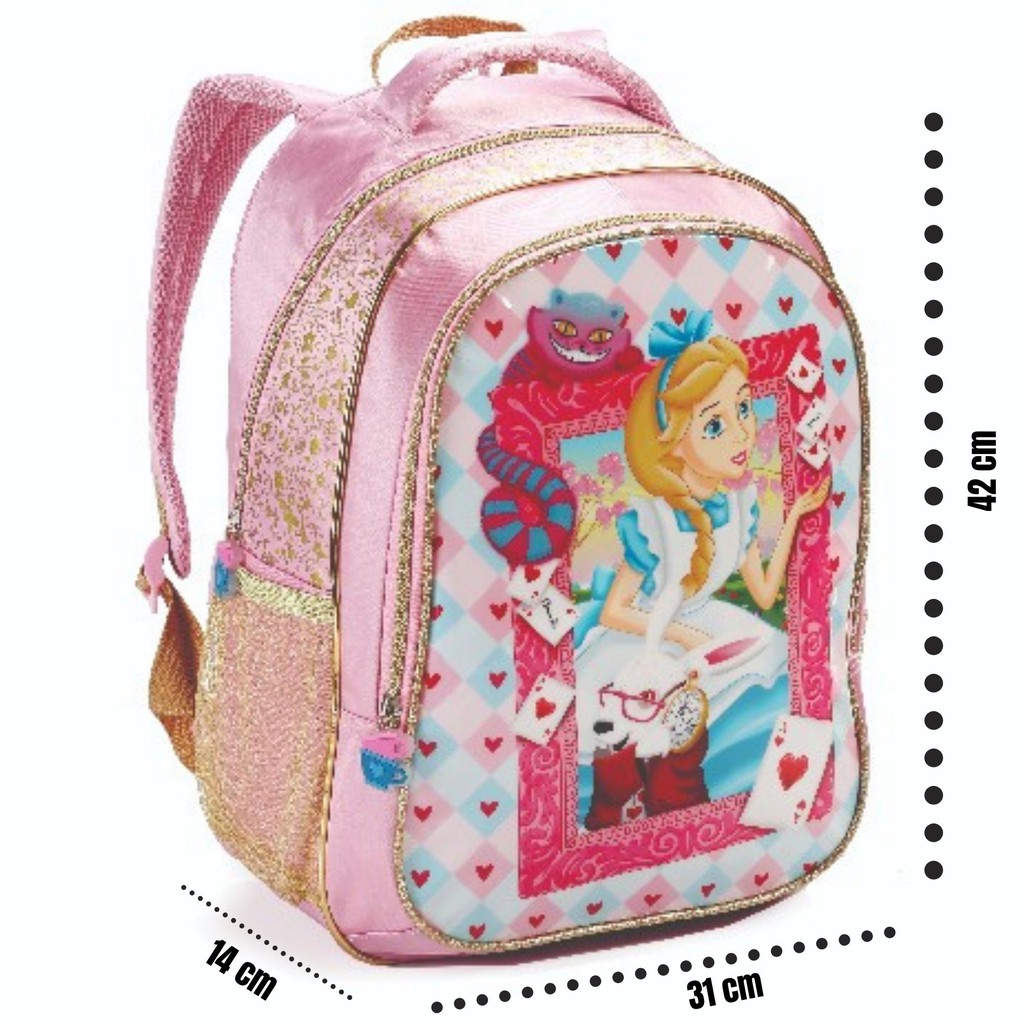 Mochila Infantil Feminina Escolar Princesa