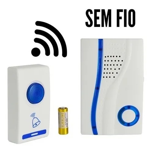 Campainha Residencial Sem Fio Wireless 50 Á 100 Metros | Shopee Brasil