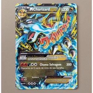Carta Antiga Pokemon M Charizard EX 69/106 Ultra Rare Flashfire Original Card
