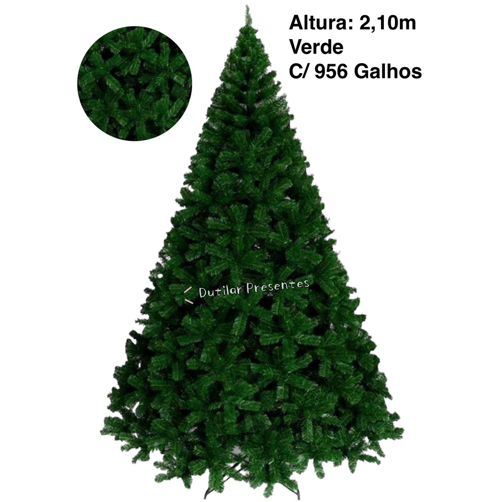Arvore de natal 1,80 M 388 Galhos Com Fixa de luz de LED（10m） *1 e Tiras de  Imitação de Lã（5,4m） *2 Árvore de Natal Verde
