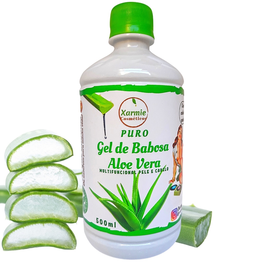 Babosa Aloe Vera Gel 100 Natural 500ml Shopee Brasil