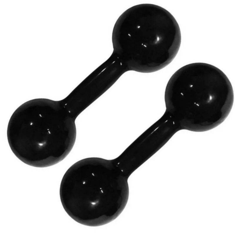 Halter 6kg cada unidade o par total 12 kg emborrachado ( 2 unidades de 6kg)