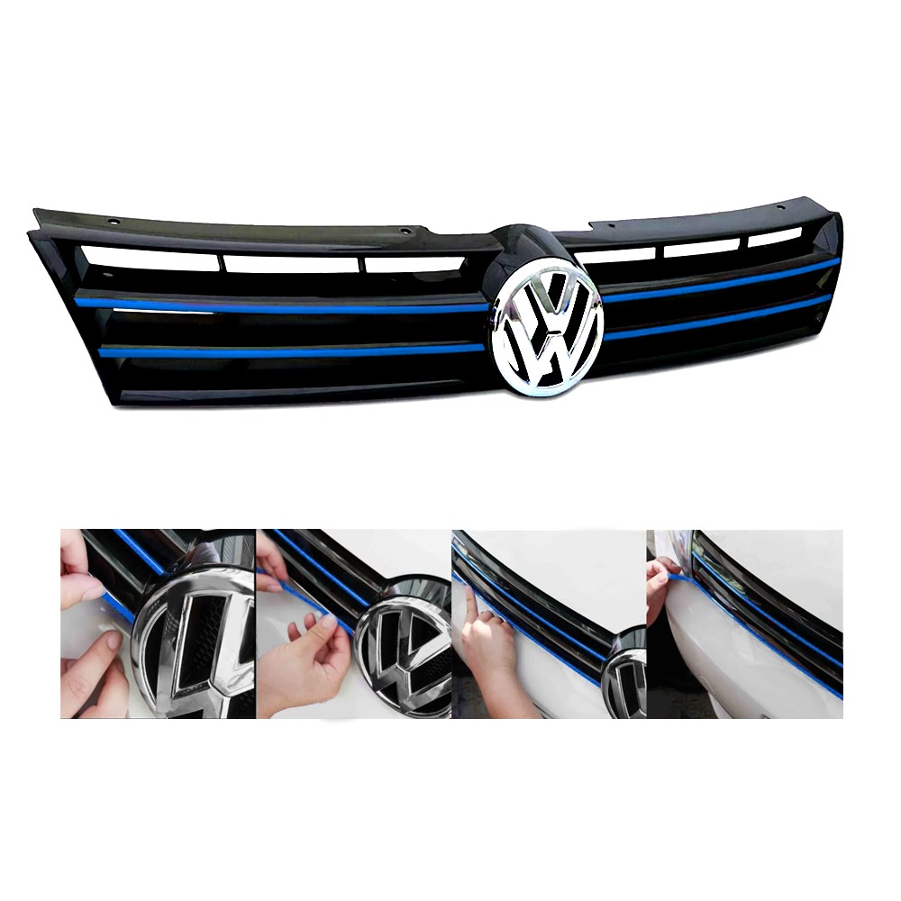 Aplique Adesivos Grade Acessórios Volkswagen Golf Mk7 Jetta Gol Polo Promoção