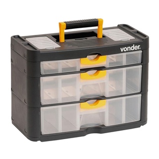 Organizador Plastico com 3 gavetas OPV 0400 Vonder