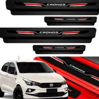 Soleira Protetor Porta Sport Fiat Cronos 2018 19 20 21 2022 Lançamento