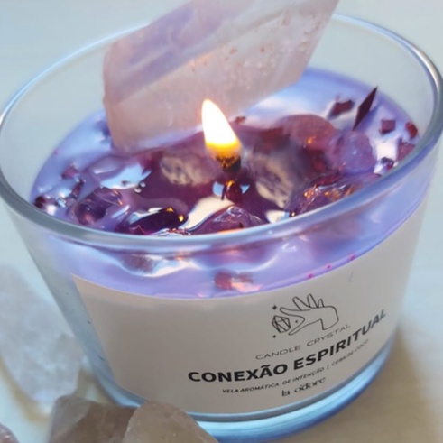 Vela de Miel Flores Secas. Velas de Cera de Miel Artesanas