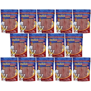 Combo Petisco Palitinho Ossinho Para Cães Deliciosso Palito Natural Fino Carne- 14 Pacotes de 200g