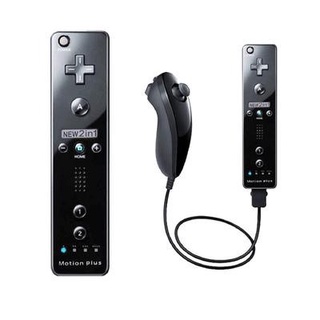 New 2 in 1 Built in Motion Plus Wireless Remote Gamepad Controller For Wii Nintendo Nunchuck Controle Joystick Joypad