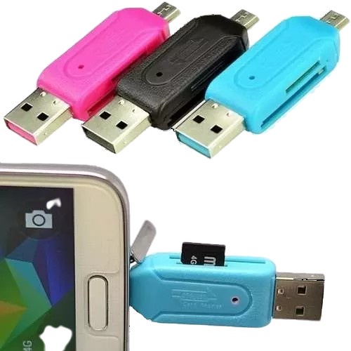 Leitor de Cartão de Memória Para Usar No Celular Adaptador OTG Micro Sd ...