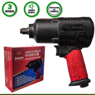 Chave De Impacto Pneumática Com 3 Níveis Regulagem de Torque Corneta