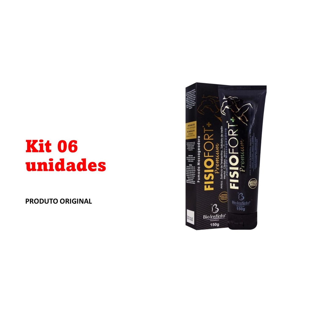 Kit Pomada Fisiofort Preta Premium G Original E Lacrada Shopee Brasil