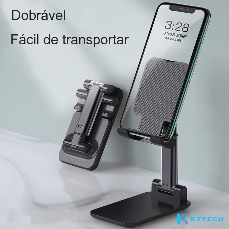 PROMOÇÃO - Atualizar - Suporte Para Celular Suporte de Mesa E Tablet Dobrável Ajustável Apoio Mesa Celulares Portátil