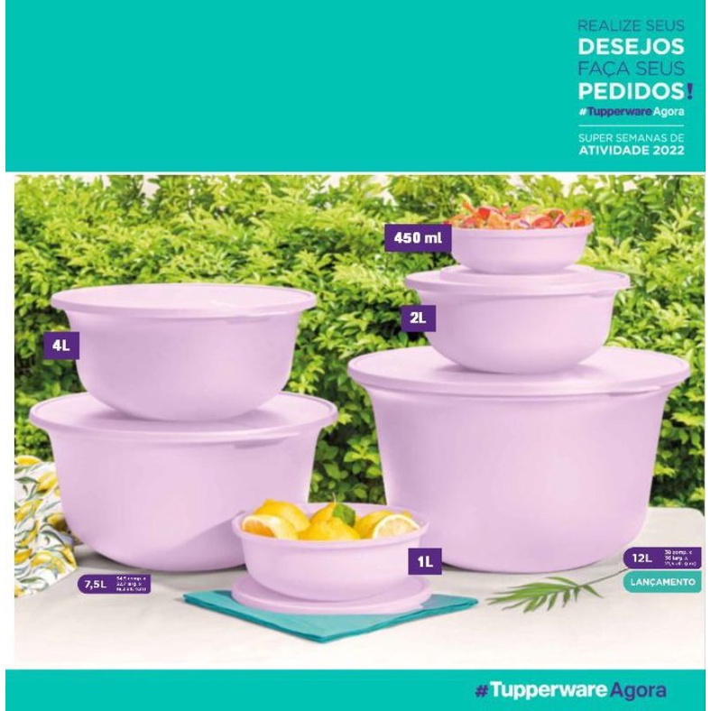 kit Aloha rosa 6 peças Tupperware | Shopee Brasil