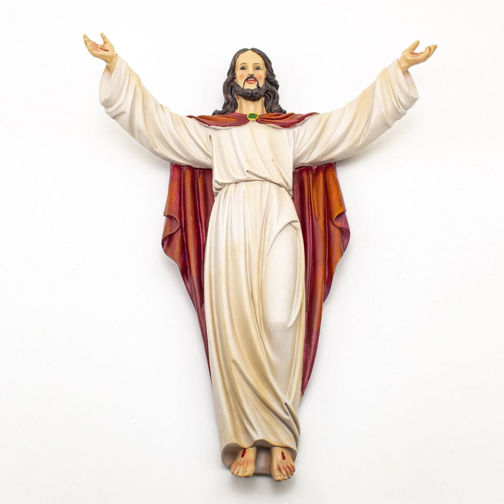 Imagem Jesus Ressuscitado Parede Importado Resina 38 cm | Shopee Brasil