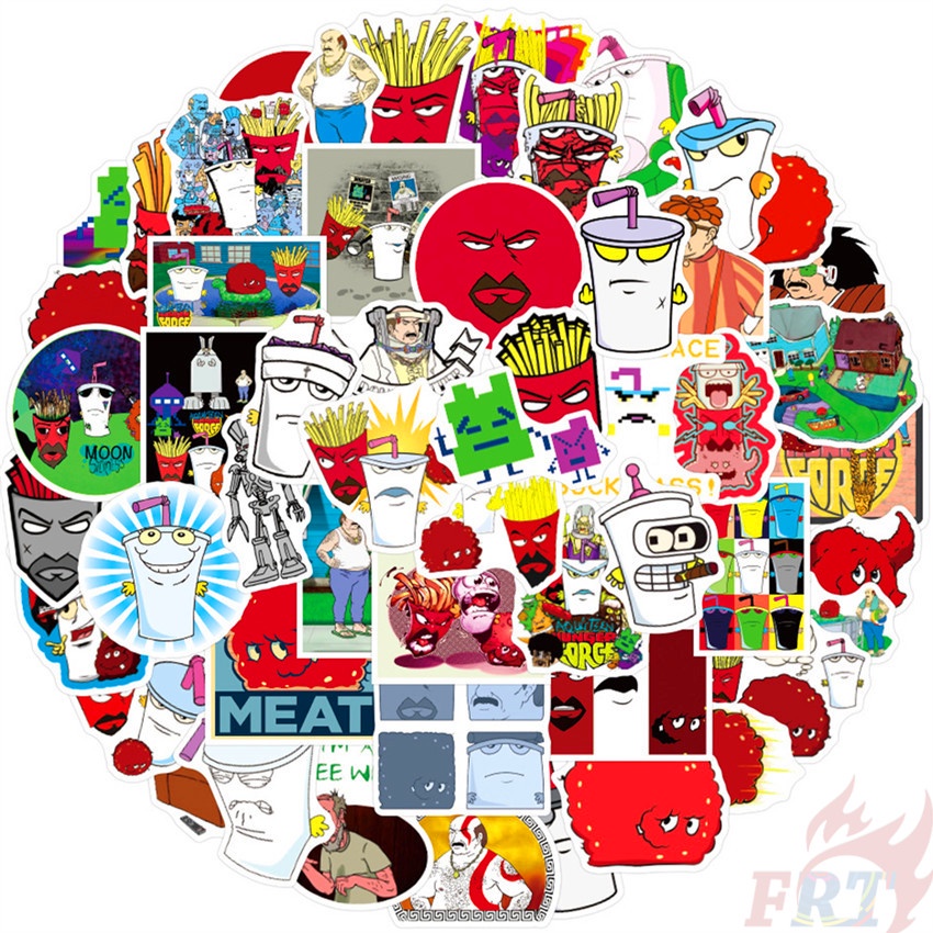 50Pcs/Set Aqua Teen Hunger Force Series 02 Stickers DIY Fashion ...
