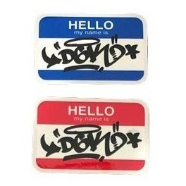 2 Adesivos Marca De Skate Dgk Sticker Hello My Name Is Nota Fiscal incluida NF