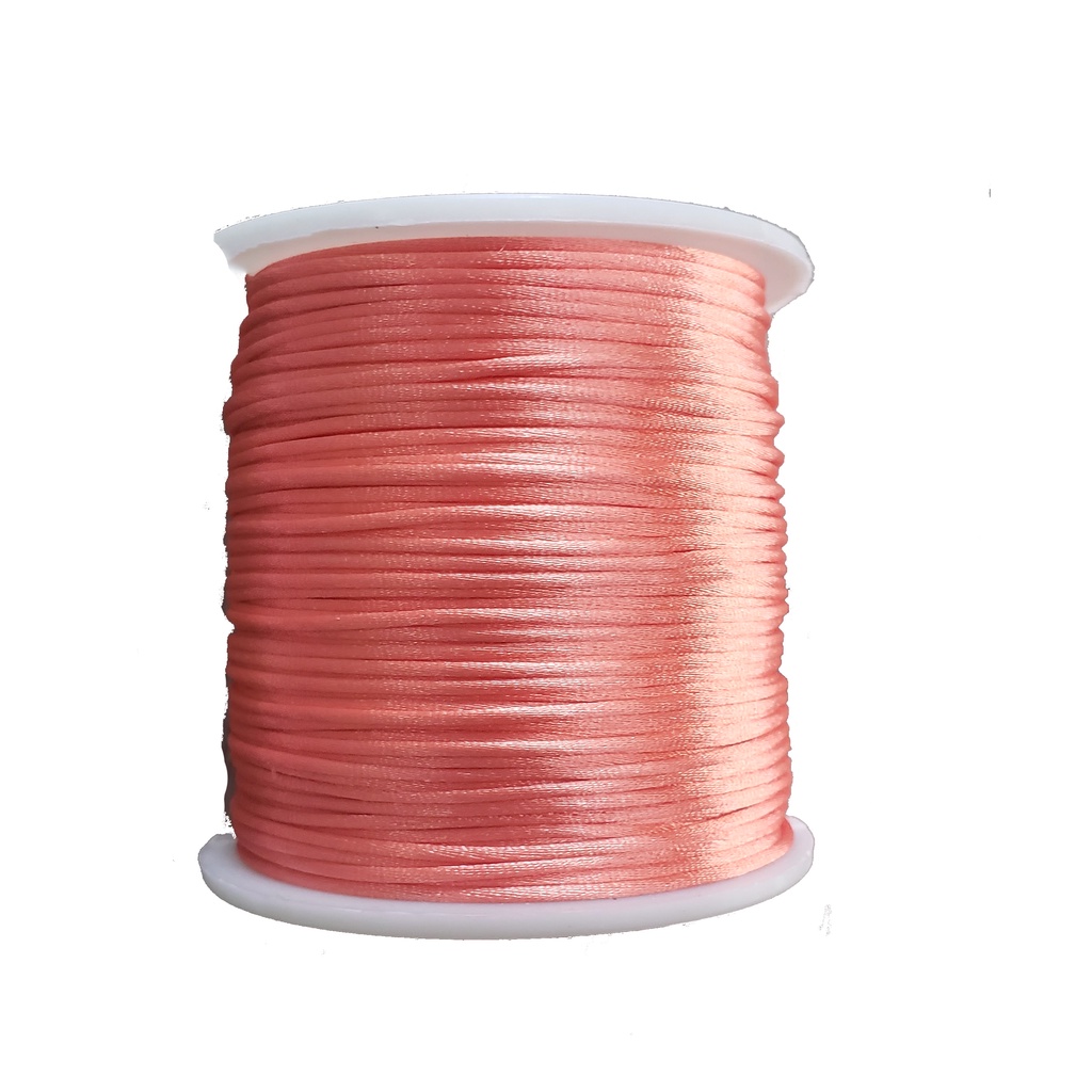 Cordão Rabo De Rato Com 100 Metros 1mm Salmão | Shopee Brasil