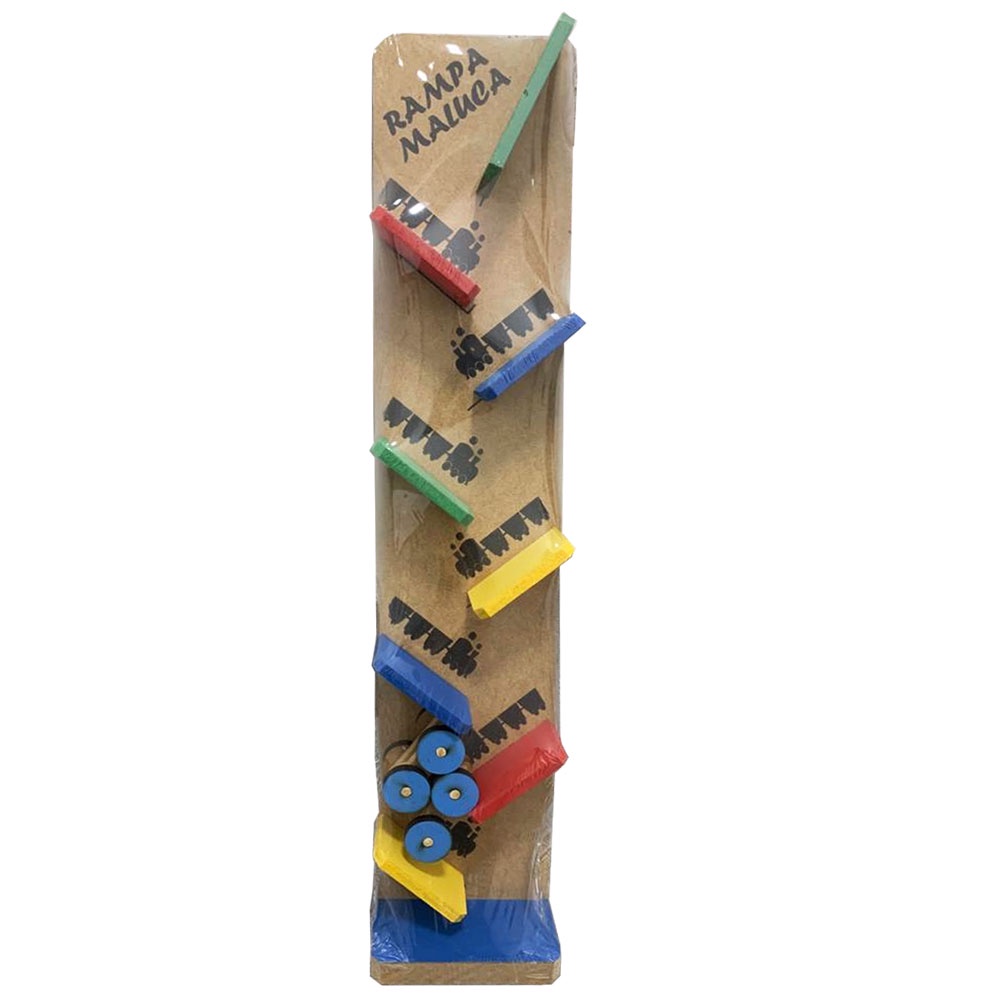 Brinquedo Educativo Rampa Maluca - Madeira, Pedagógico, 49cm